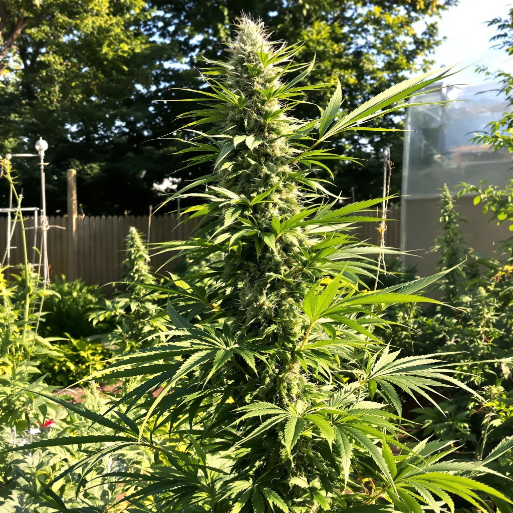 Mickey Kush 25% indica / 75% sativa — flor con tricomas visibles