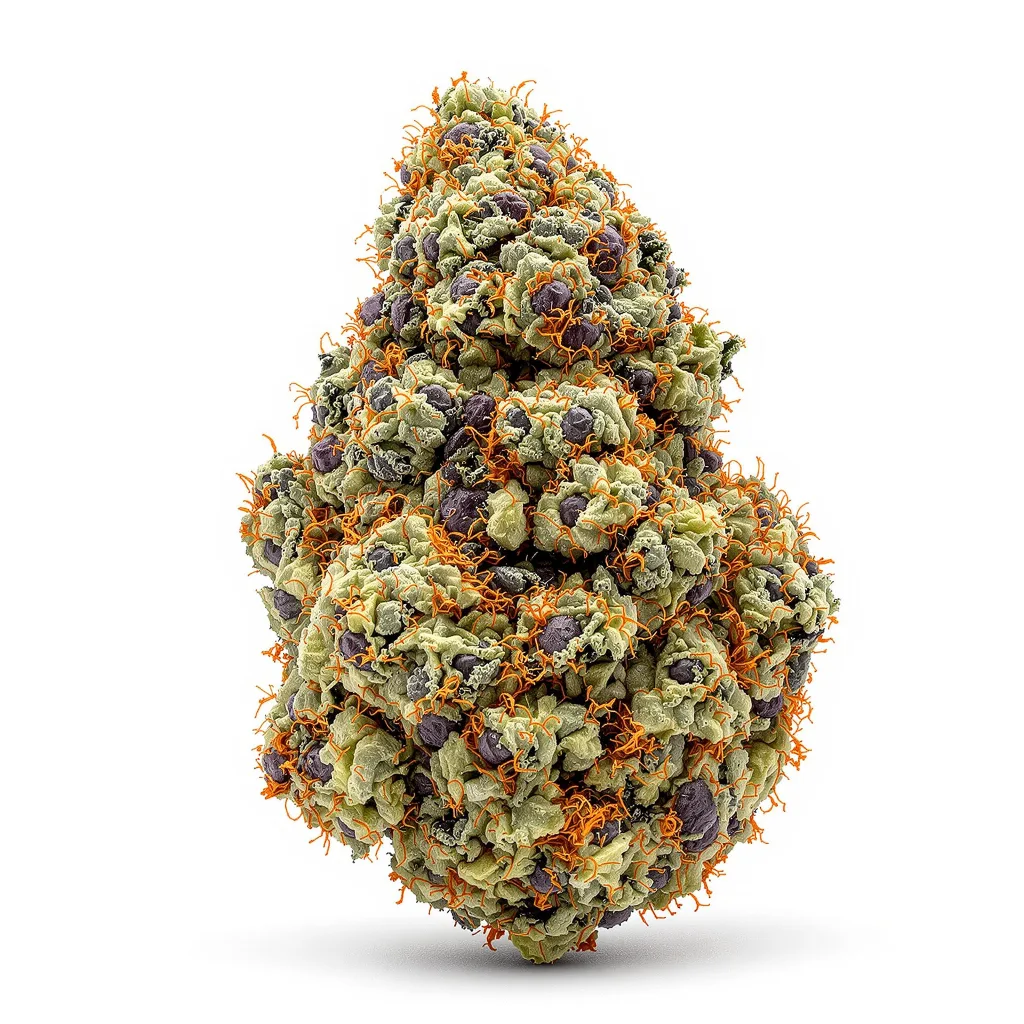 Milky Way 78% indica / 22% sativa — flor con tricomas visibles