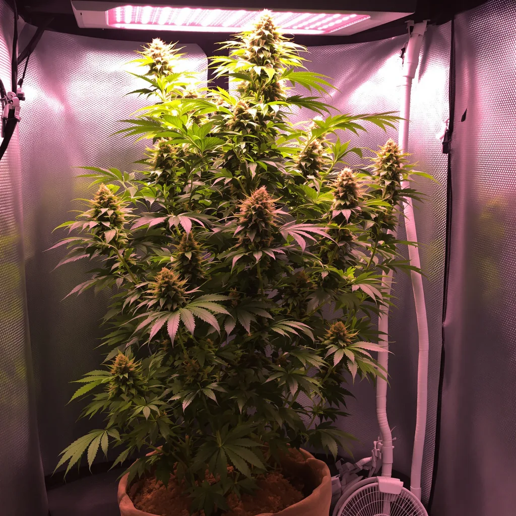 Planta de cannabis Mimosa en fase de floración — 60-100 cm autofloración