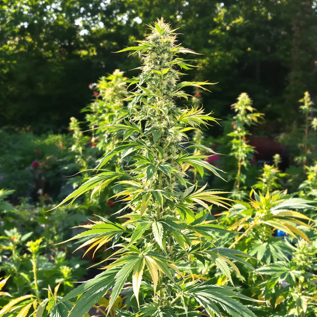 Mimosa 30% indica / 70% sativa — flor con tricomas visibles