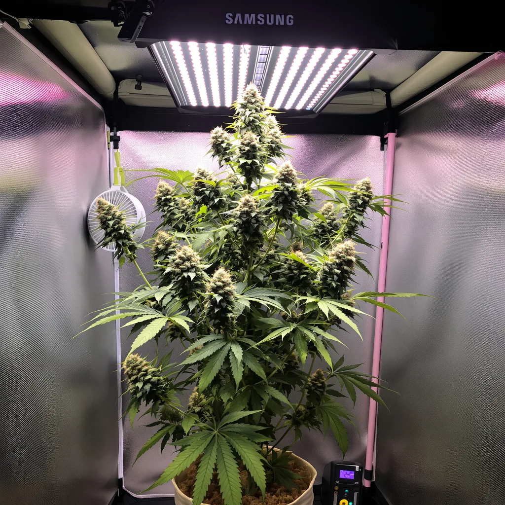 Planta de cannabis Mint Chocolate Chip en fase de floración — 120-180 cm feminizada