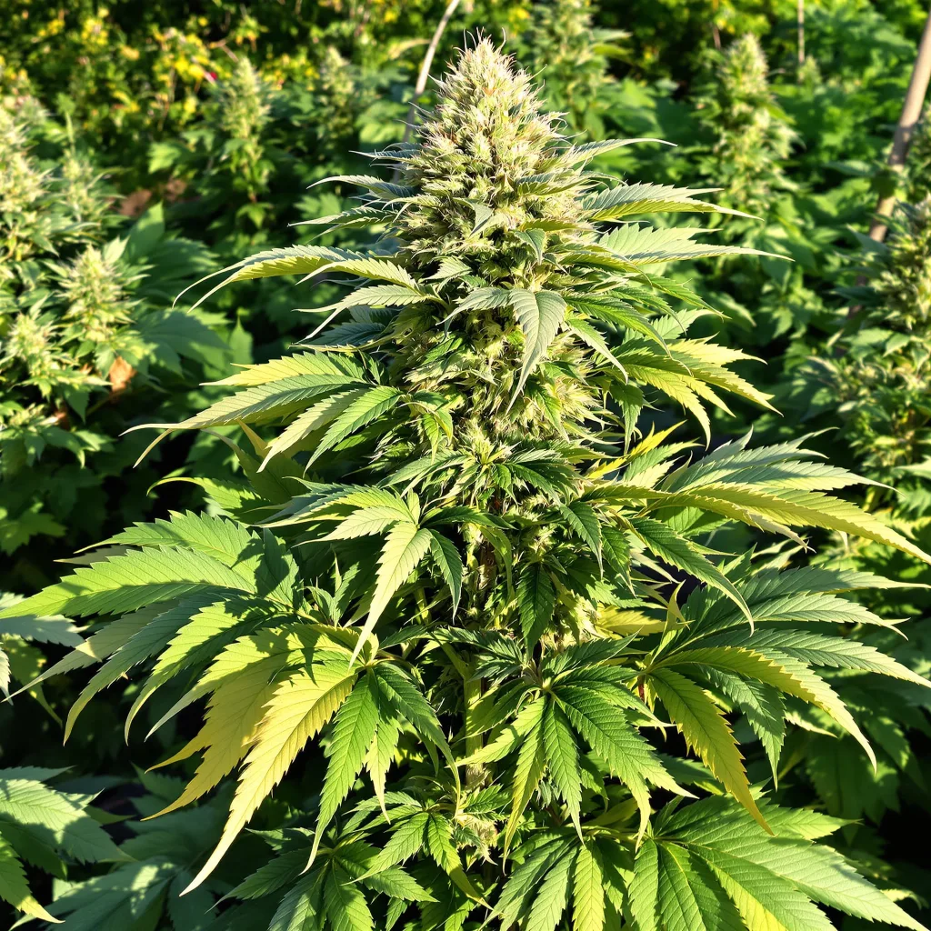Mint Chocolate 87% indica / 13% sativa — flor con tricomas visibles