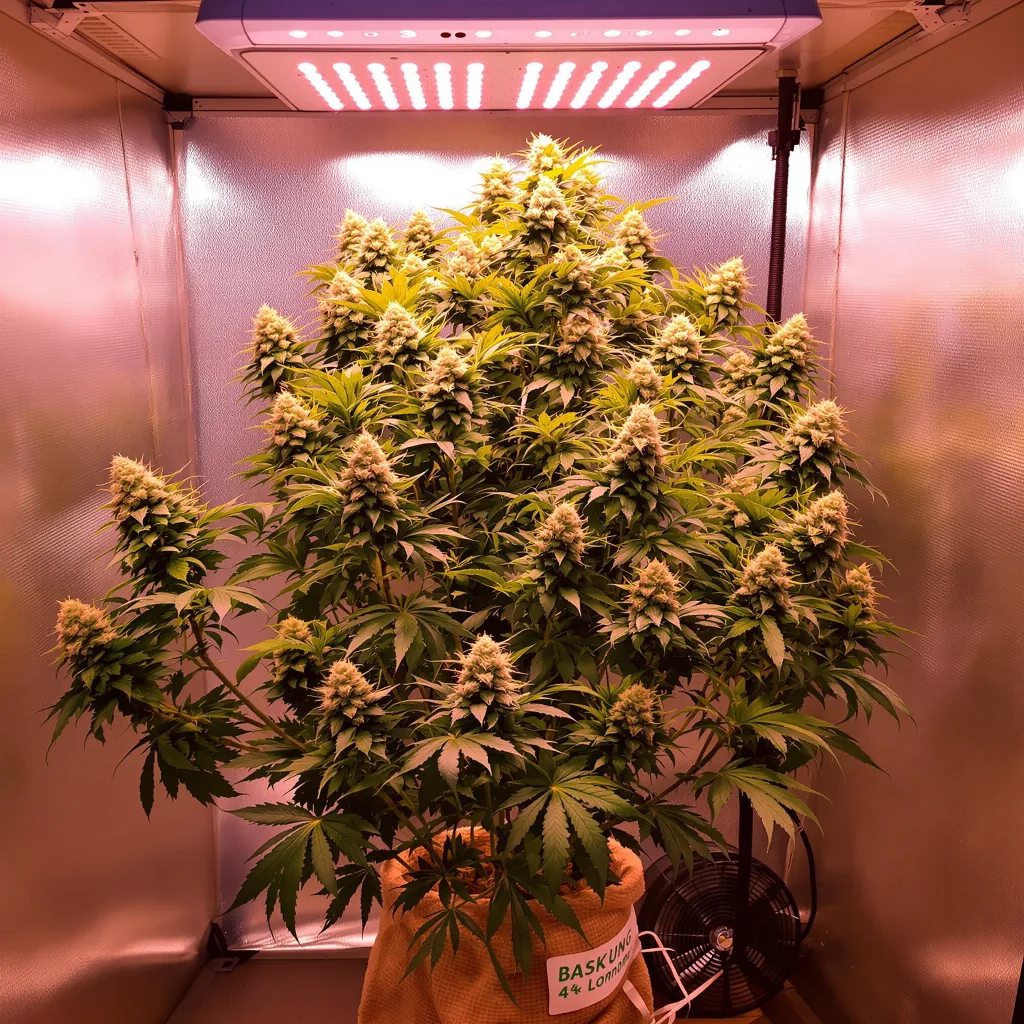 Planta de cannabis Mob Boss en fase de floración — 60-100 cm autofloración