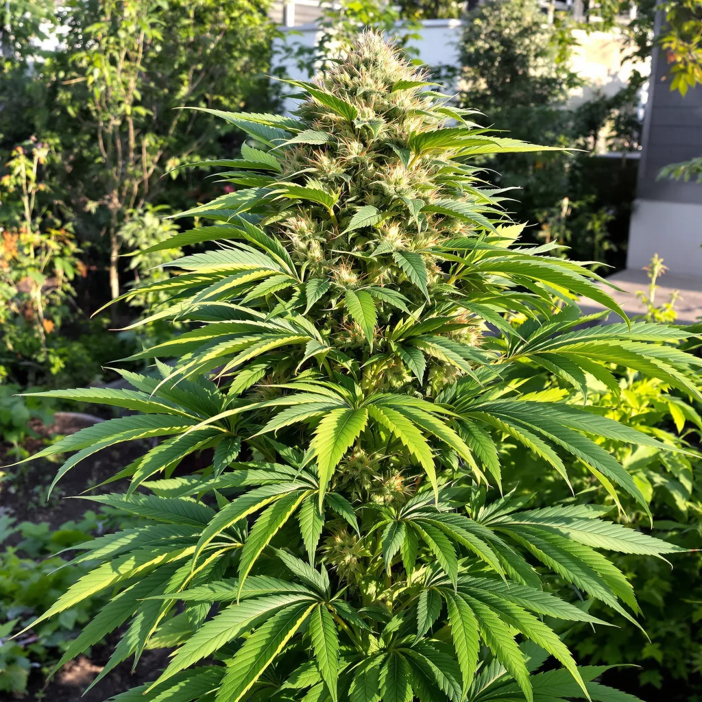 Money Maker 87% indica / 13% sativa — flor con tricomas visibles