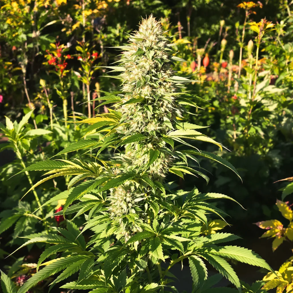Monkey Berries 35% indica / 65% sativa — flor con tricomas visibles
