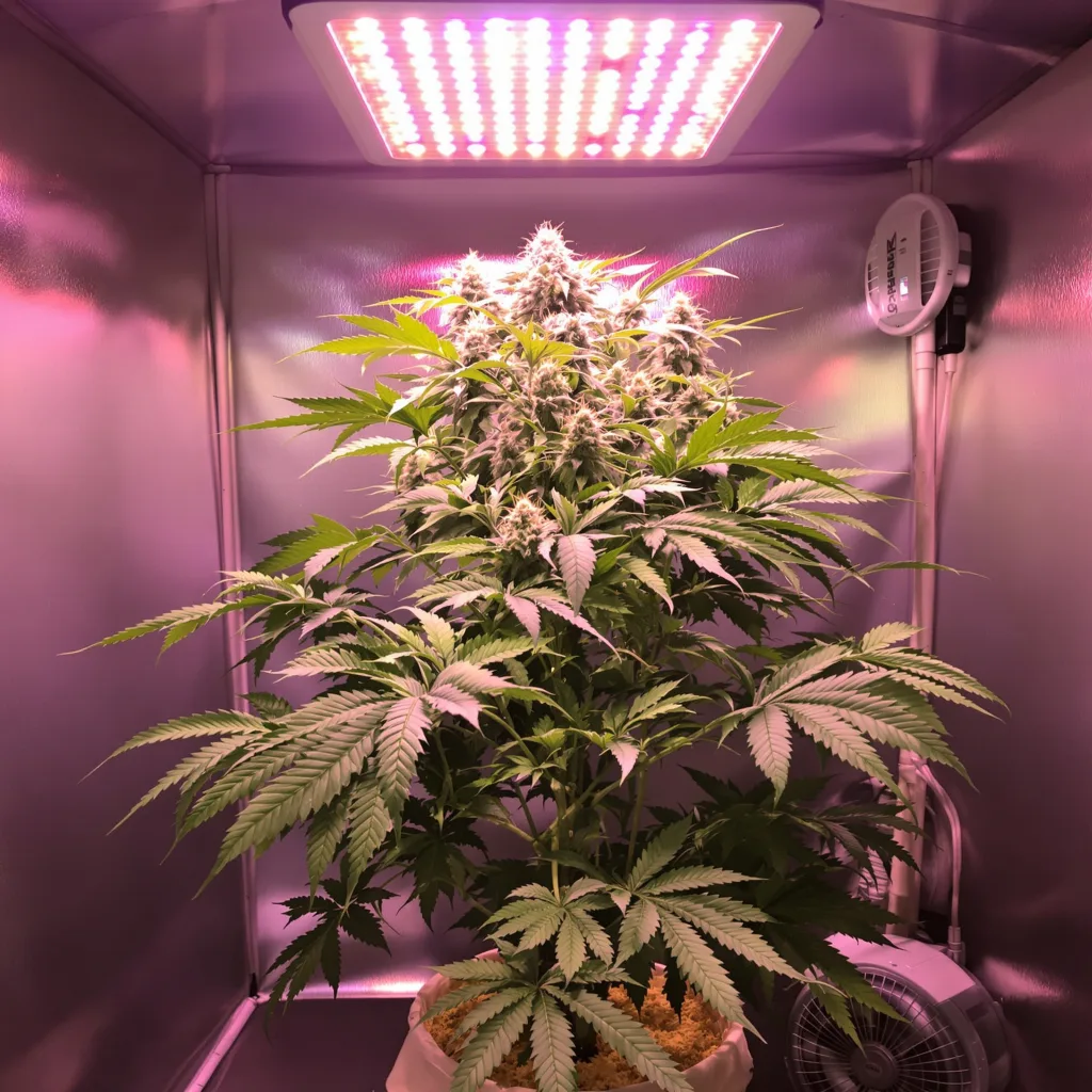 Planta de cannabis Monster Cookies en fase de floración — 90-130 cm feminizada