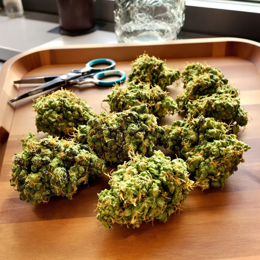 Montana Silvertip 25% indica / 75% sativa — flor con tricomas visibles