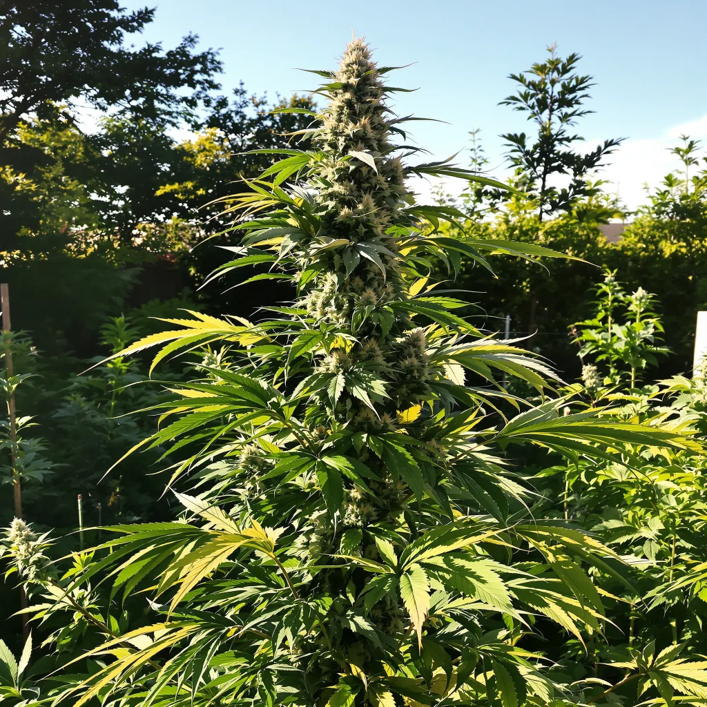 Montana Silvertip 25% indica / 75% sativa — flor con tricomas visibles