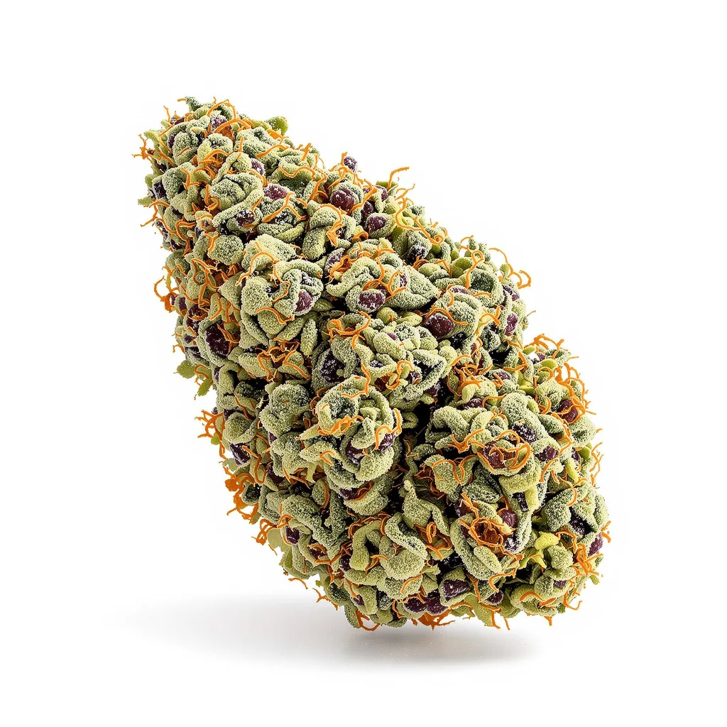 Motorbreath #15 62% indica / 38% sativa — flor con tricomas visibles