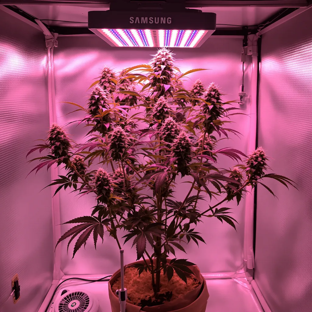 Planta de cannabis Ms. Universe en fase de floración — 120-180 cm feminizada