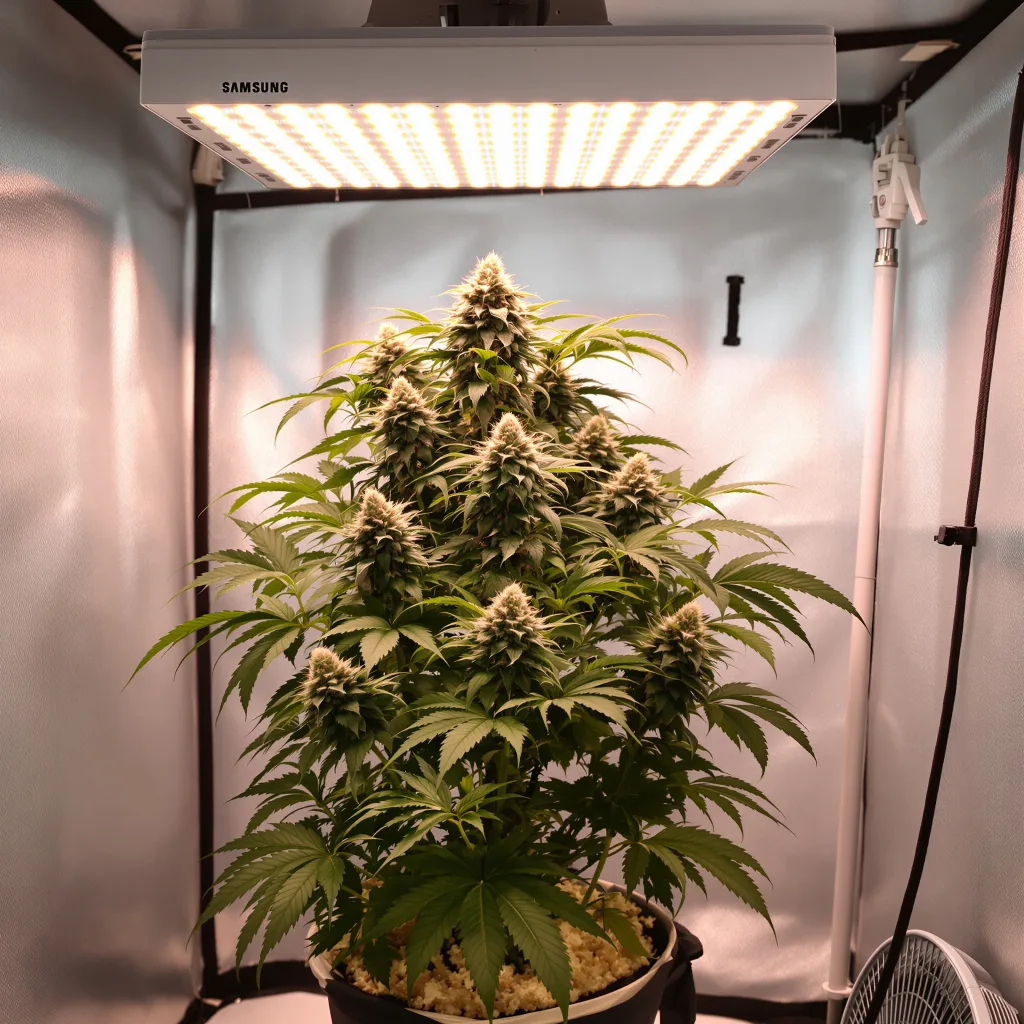 Planta de cannabis Neptune OG en fase de floración — 60-100 cm autofloración