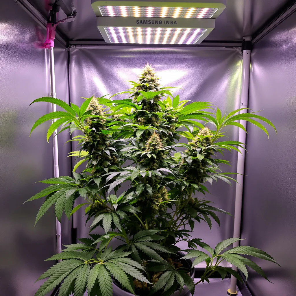 Planta de cannabis Neptune OG en fase de floración — 90-130 cm feminizada