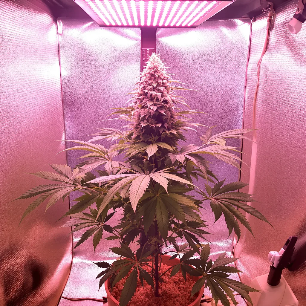Planta de cannabis Nicole Kush en fase de floración — 90-130 cm feminizada