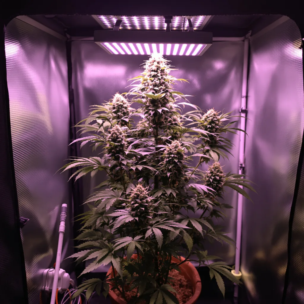 Planta de cannabis Night Train en fase de floración — 120-180 cm feminizada