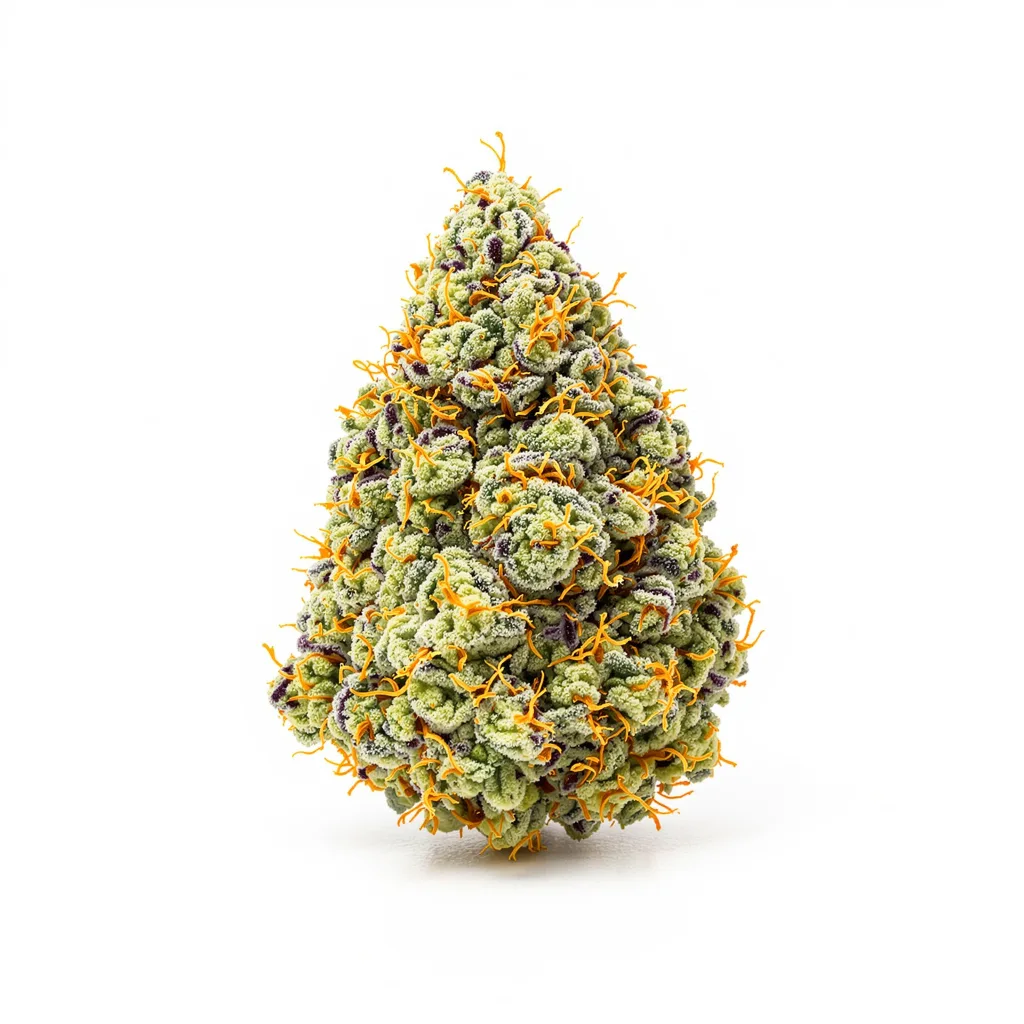 Nordle 60% indica / 40% sativa — flor con tricomas visibles