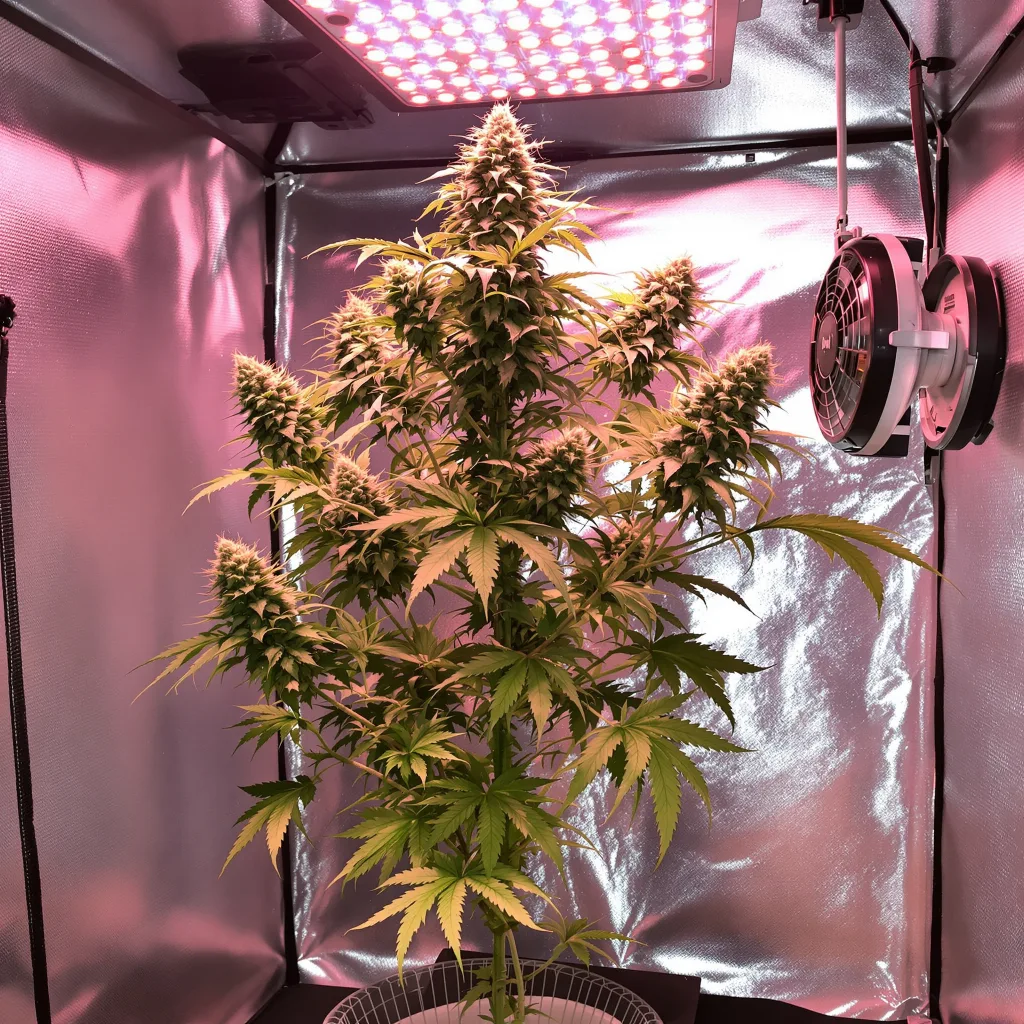 Planta de cannabis Northern Berry en fase de floración — 120-180 cm feminizada
