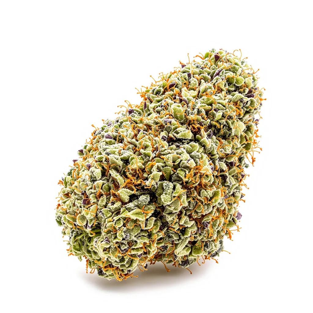 Northern Cream 64% indica / 36% sativa — flor con tricomas visibles