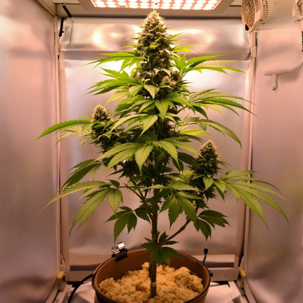 Planta de cannabis Northern Lights en fase de floración — 60-100 cm autofloración