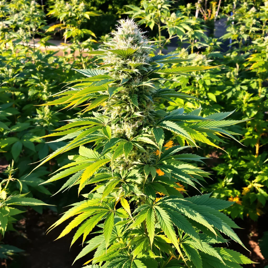 Northern Lights 81% indica / 19% sativa — flor con tricomas visibles