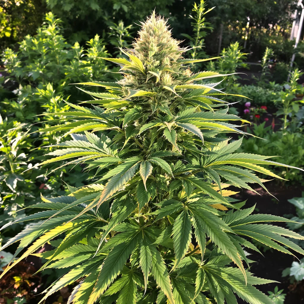 Northern Lights 81% indica / 19% sativa — flor con tricomas visibles