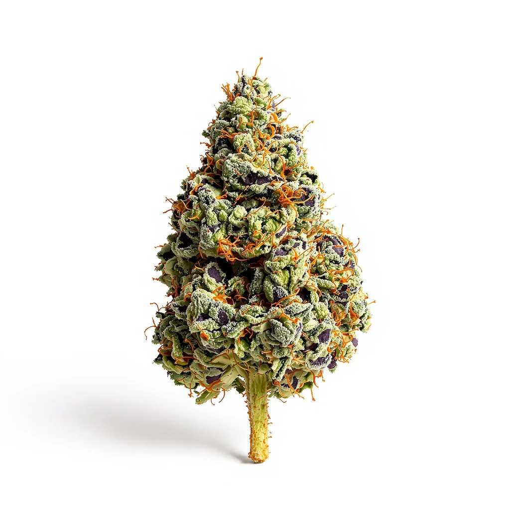 Northern Lights x Skunk 63% indica / 37% sativa — flor con tricomas visibles