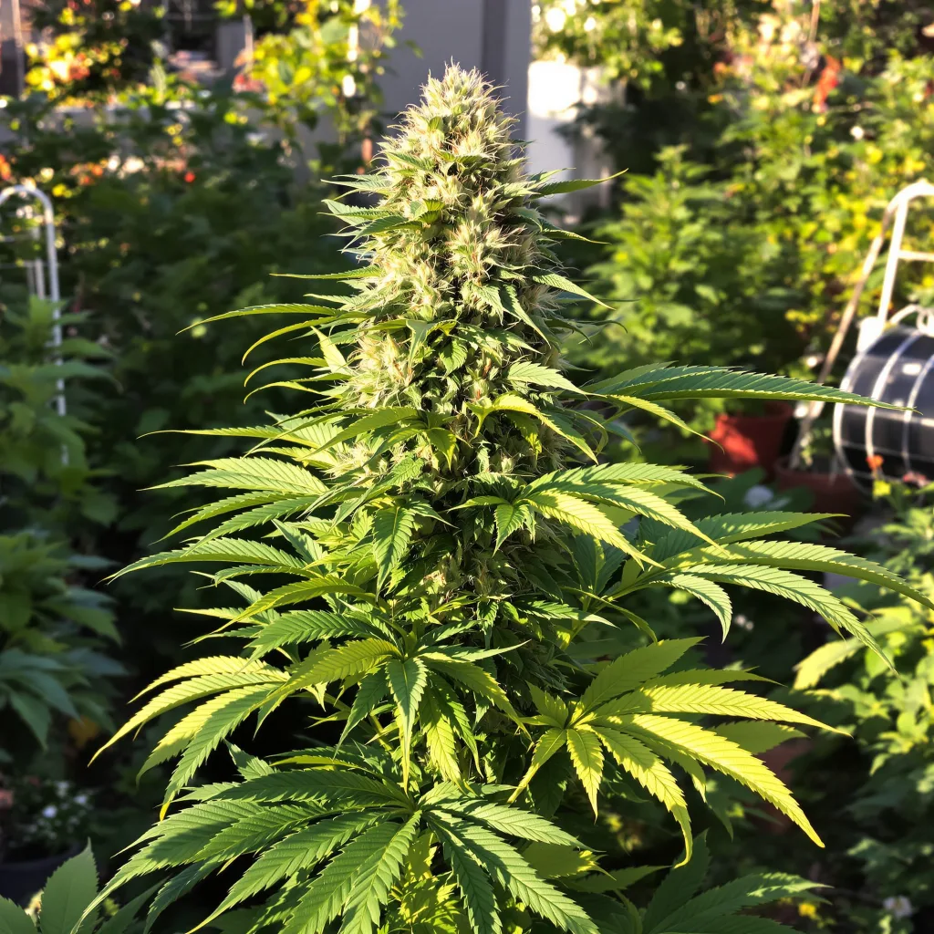 Northern Sunrise 89% indica / 11% sativa — flor con tricomas visibles