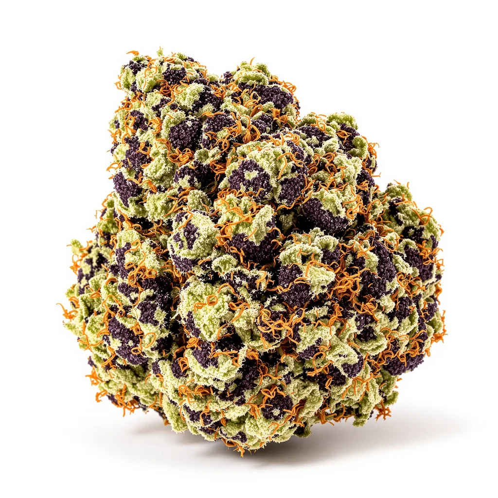 Northern Sunrise 89% indica / 11% sativa — flor con tricomas visibles