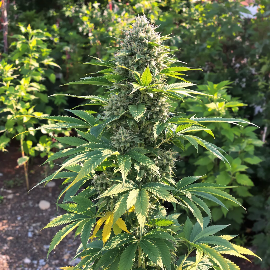 Northern Wreck 75% indica / 25% sativa — flor con tricomas visibles