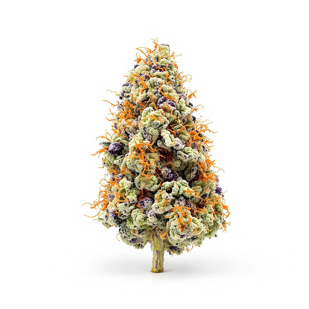 Nuclear Cookies 45% indica / 55% sativa — flor con tricomas visibles
