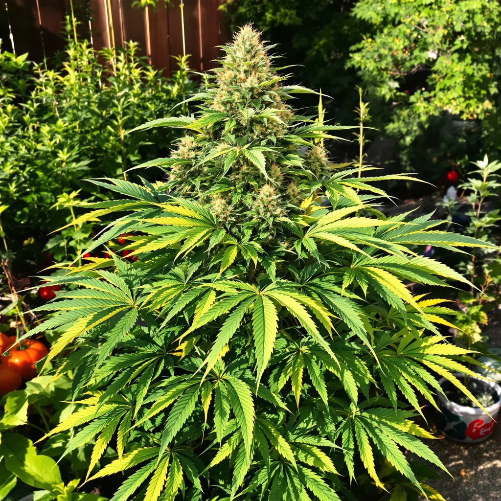 Nutter 65% indica / 35% sativa — flor con tricomas visibles