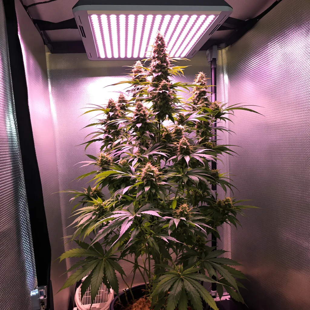 Planta de cannabis NY-47 en fase de floración — 150-200 cm feminizada