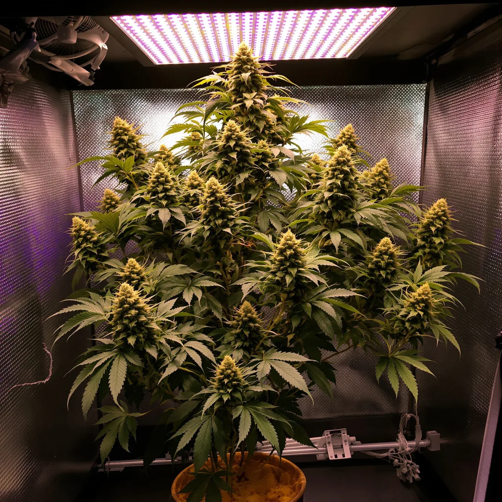 Planta de cannabis NYC Diesel en fase de floración — 60-100 cm autofloración