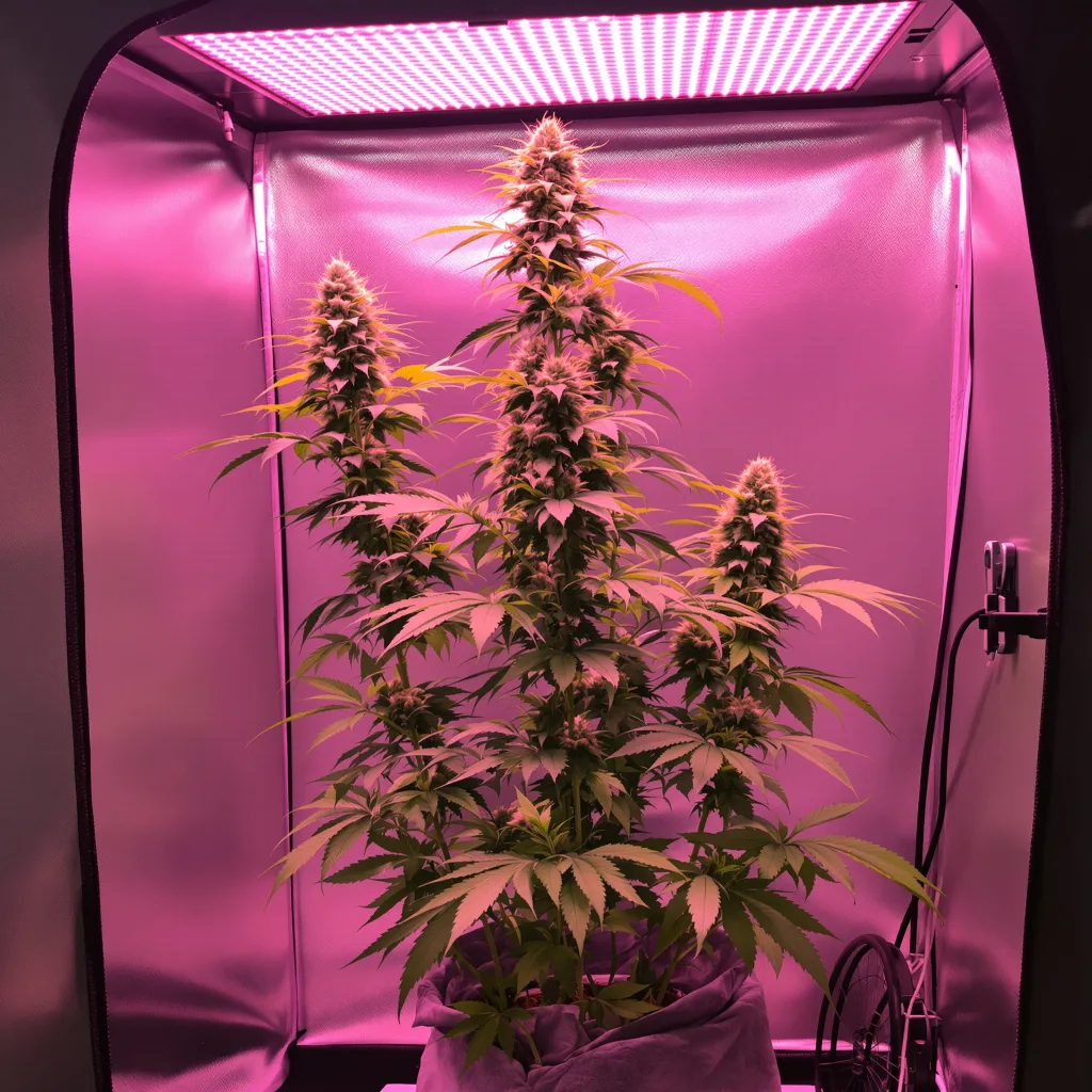 Planta de cannabis NYC Sour Diesel en fase de floración — 60-100 cm autofloración