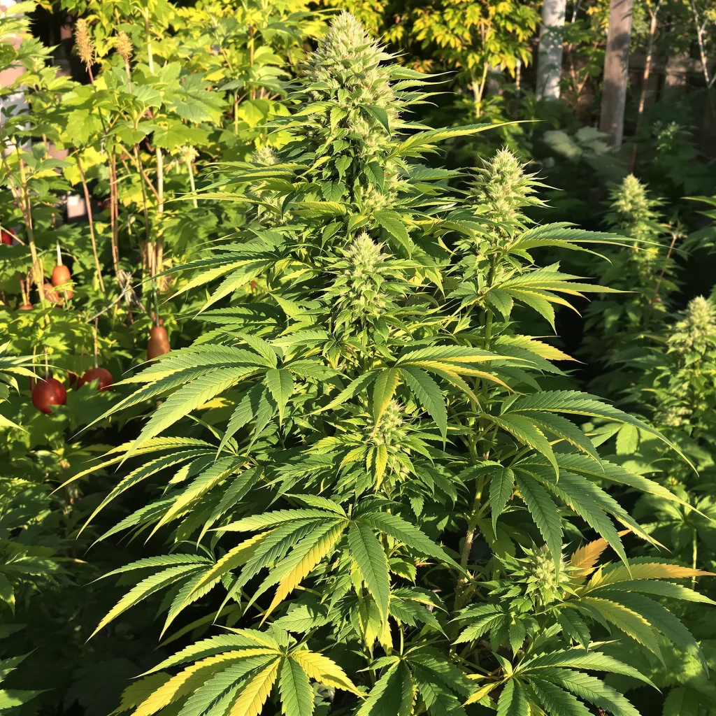 Obama Kush 74% indica / 26% sativa — flor con tricomas visibles