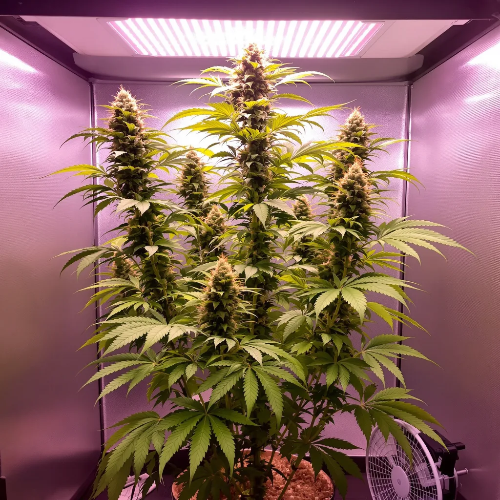 Planta de cannabis OG #18 en fase de floración — 150-200 cm feminizada