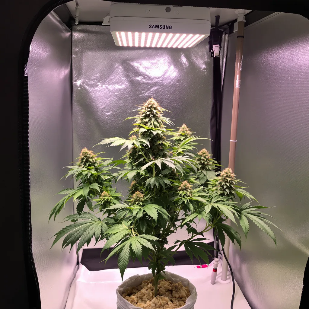 Planta de cannabis OG Cheese en fase de floración — 90-130 cm feminizada