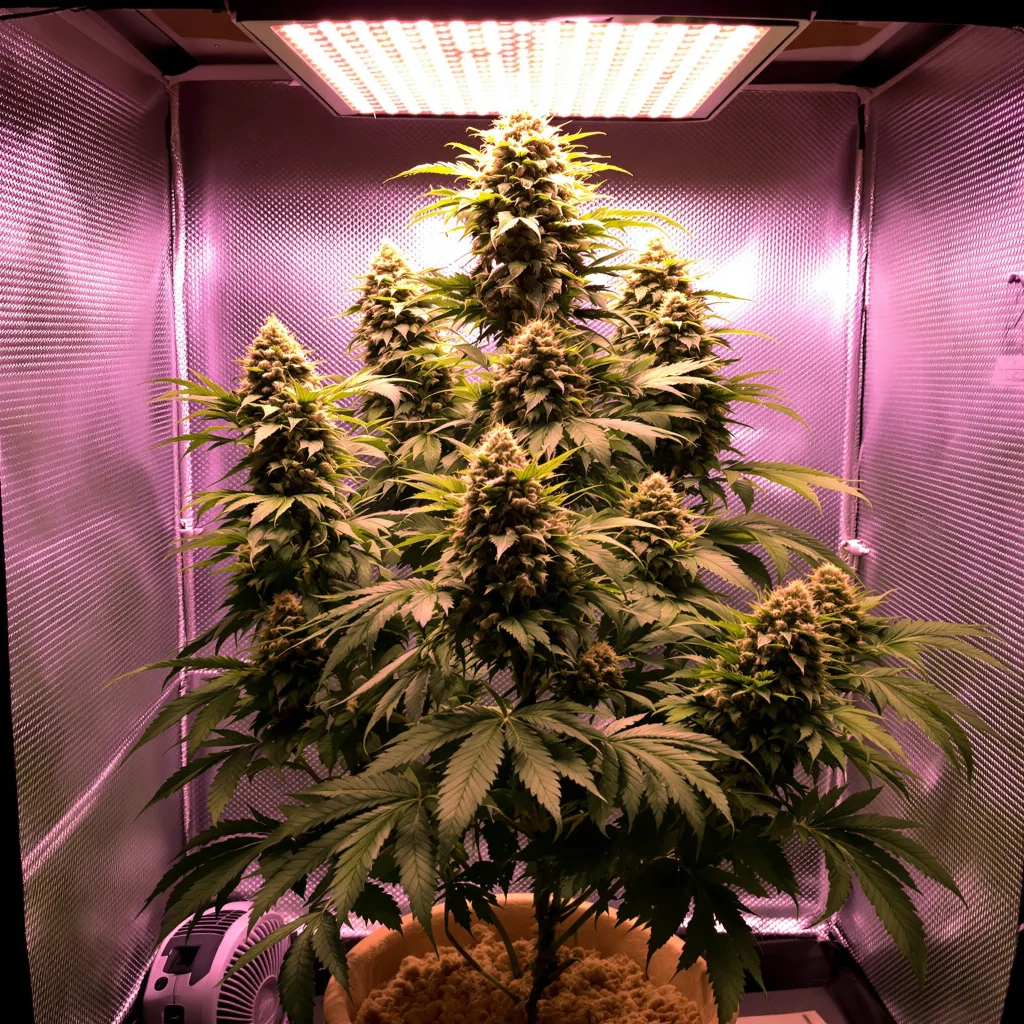 Planta de cannabis OG Diesel Kush en fase de floración — 60-100 cm autofloración