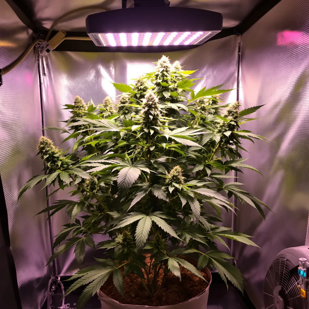 Planta de cannabis OG's Pearl en fase de floración — 60-100 cm autofloración