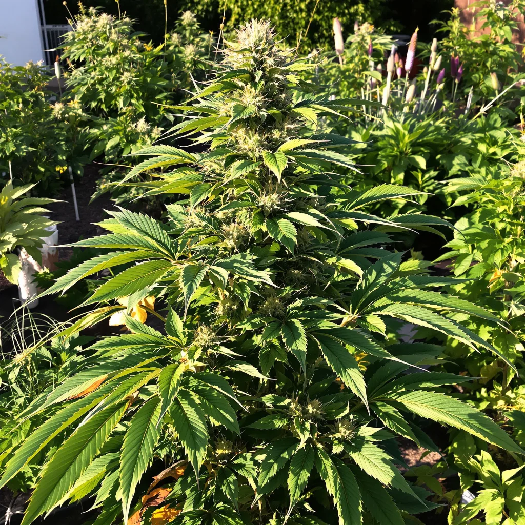 OG's Pearl 73% indica / 27% sativa — flor con tricomas visibles