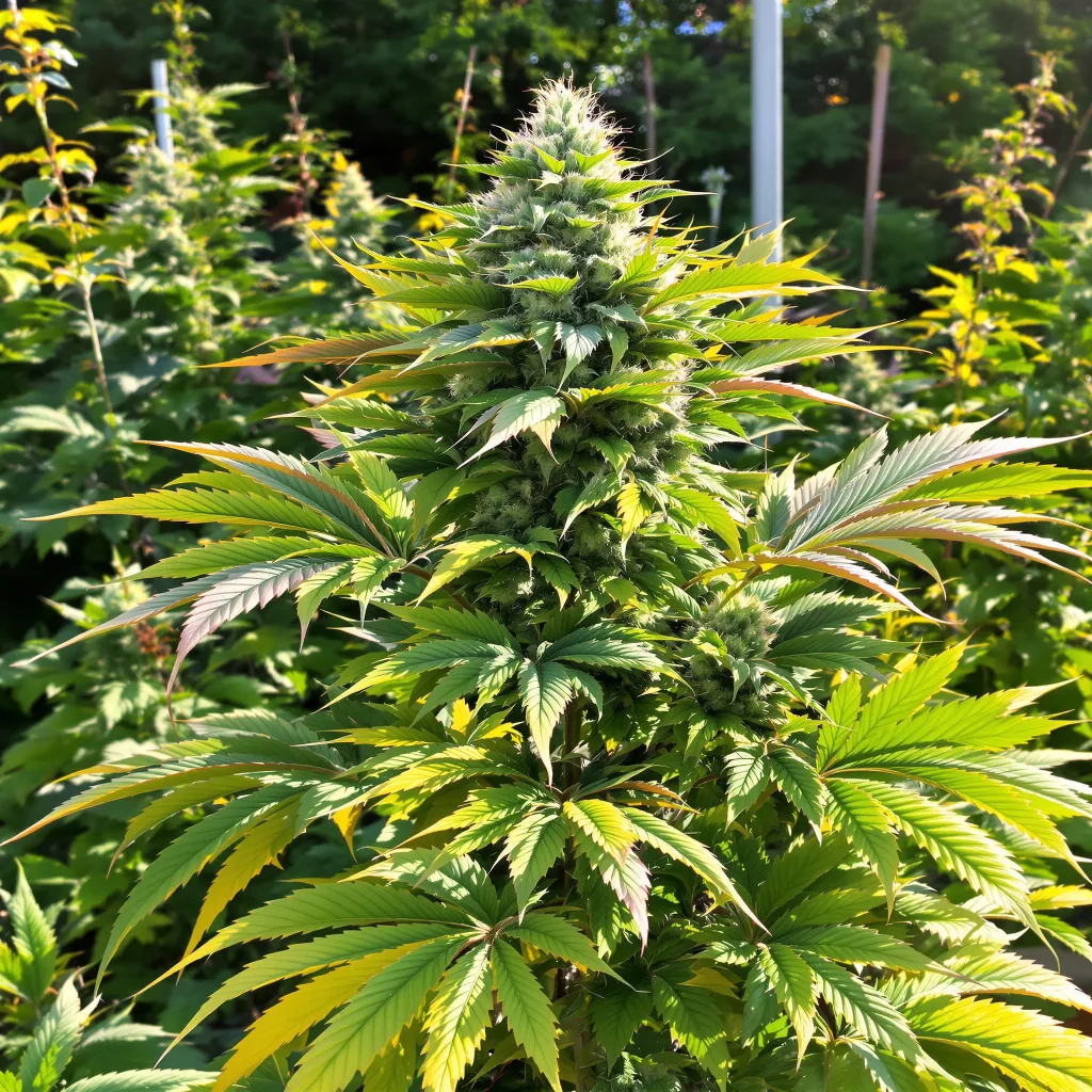 OG’s Pearl 73% indica / 27% sativa — flor con tricomas visibles