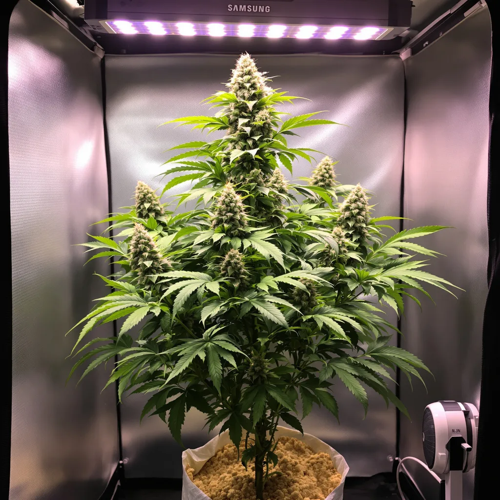 Planta de cannabis Old School OG en fase de floración — 60-100 cm autofloración