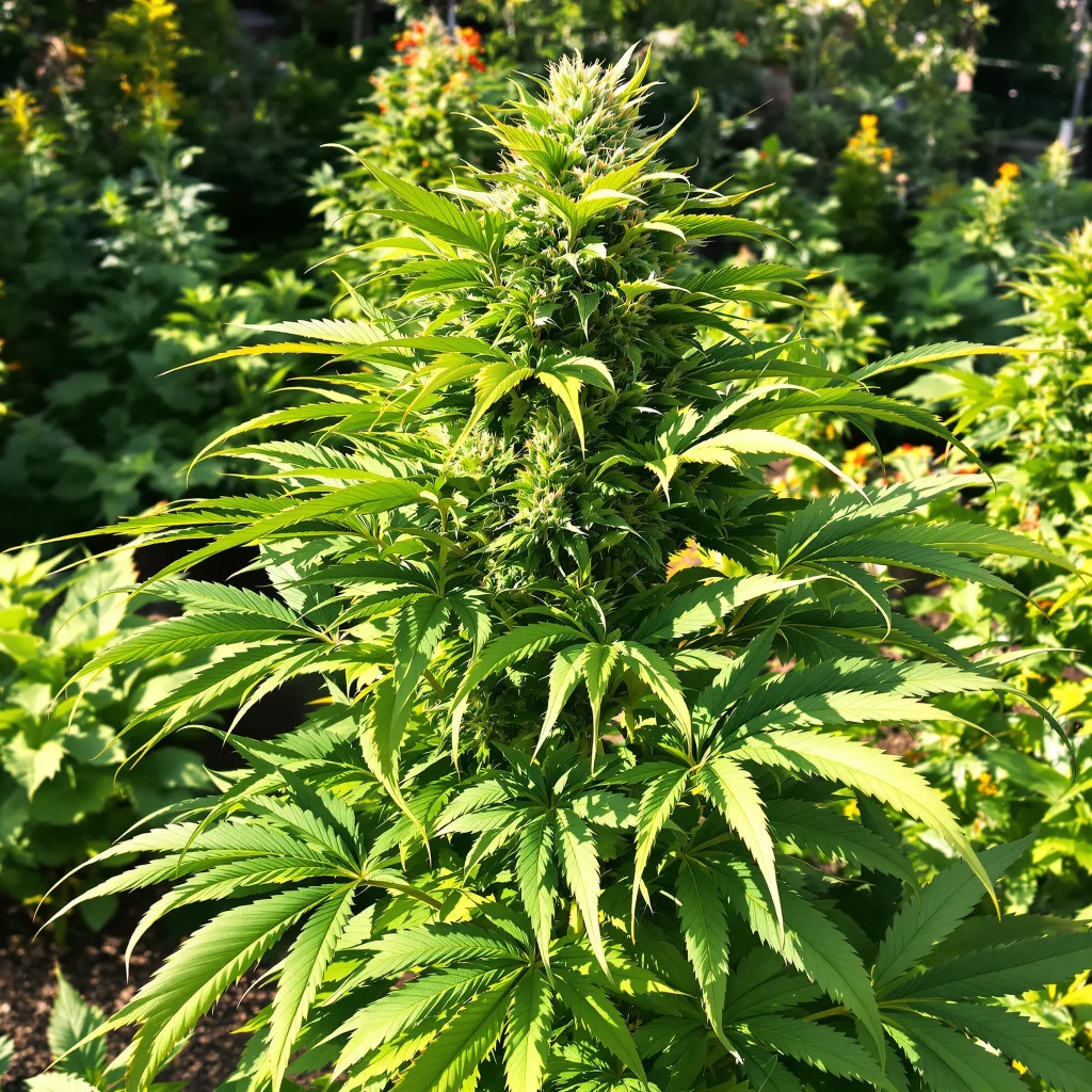 Orange Bud 79% indica / 21% sativa — flor con tricomas visibles
