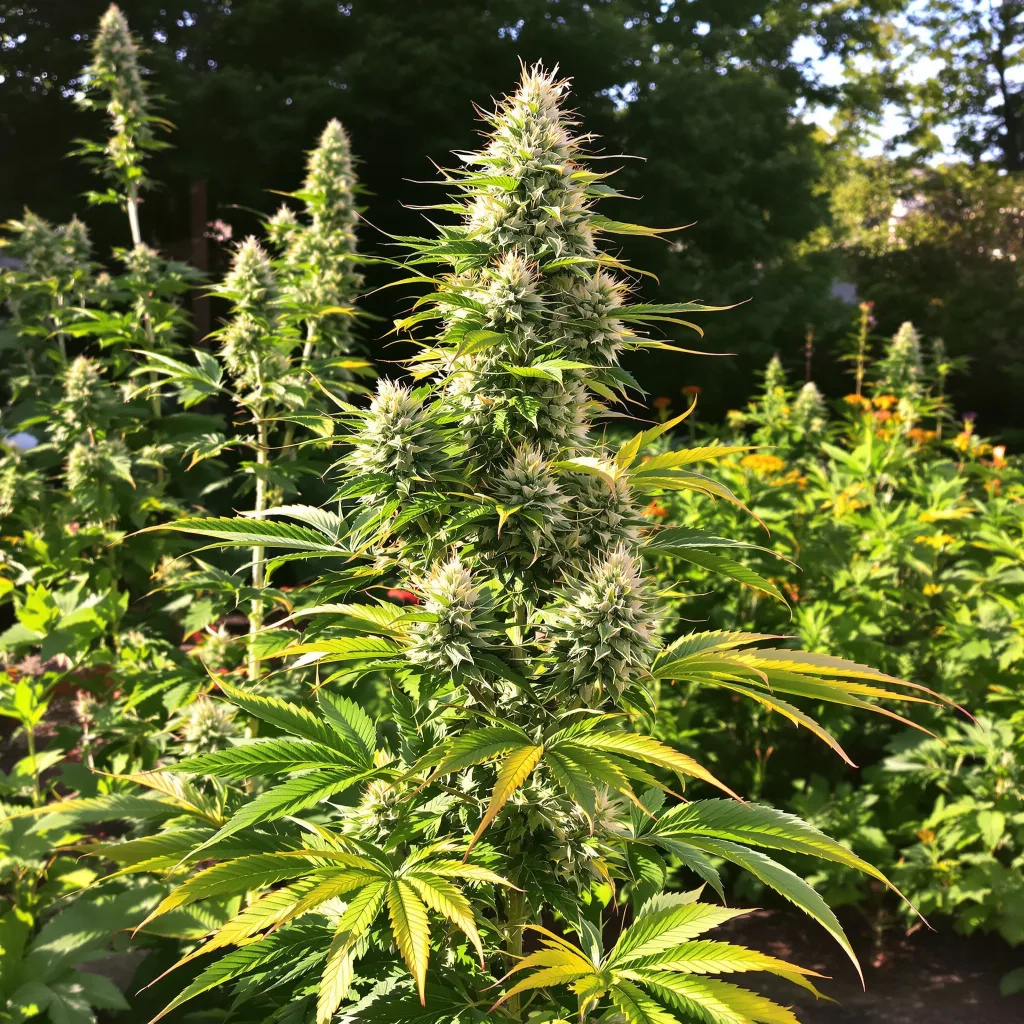 Orange Cookies 60% indica / 40% sativa — flor con tricomas visibles