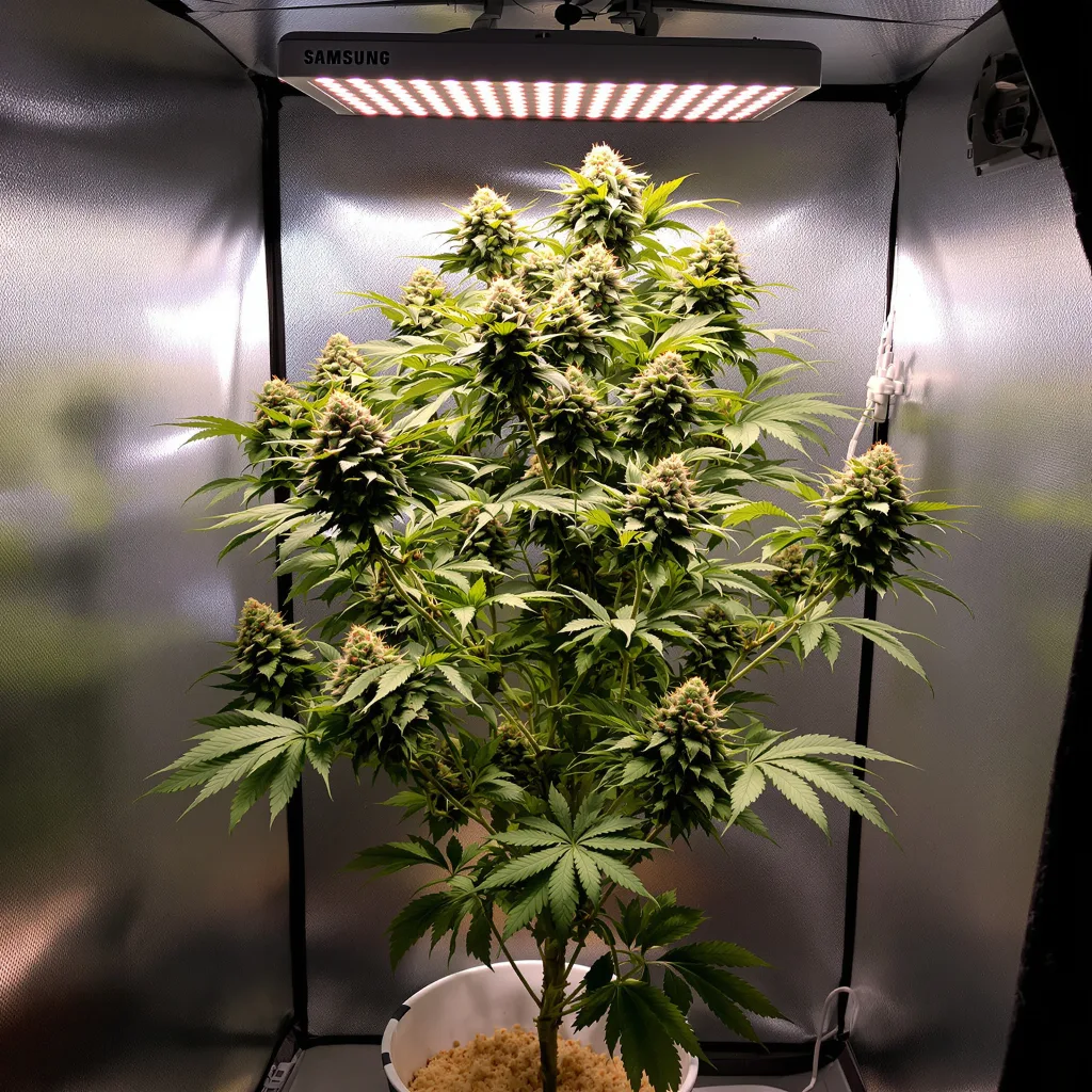 Planta de cannabis Orange Cream en fase de floración — 120-180 cm feminizada