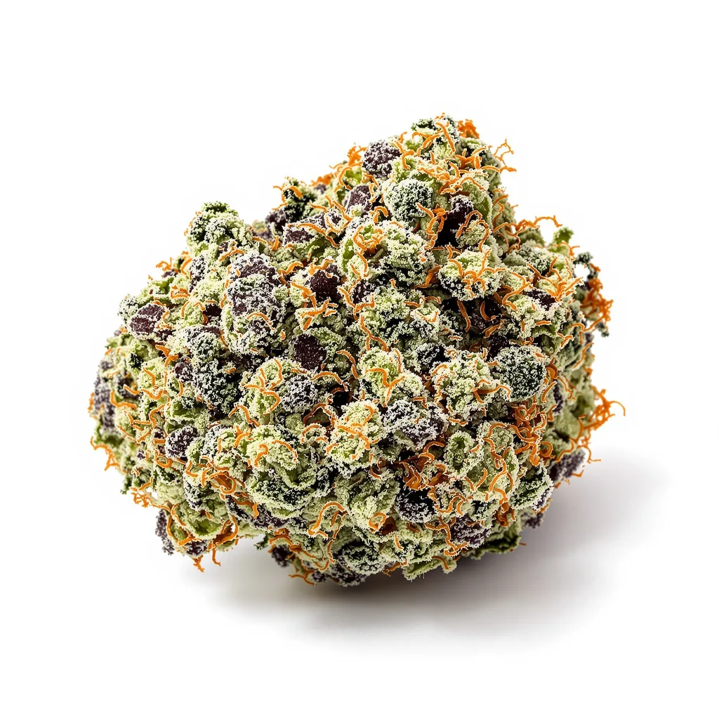Original Glue 60% indica / 40% sativa — flor con tricomas visibles