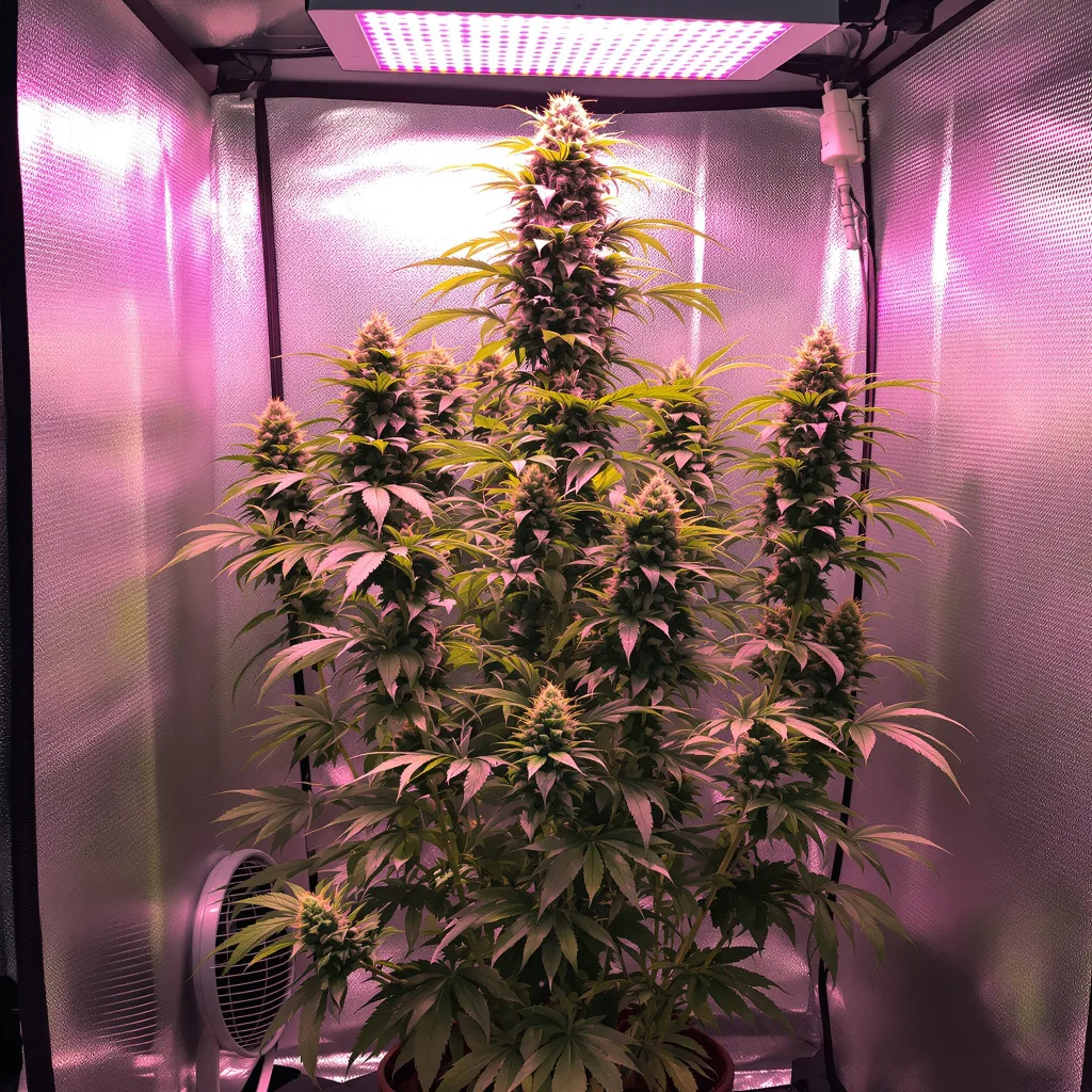 Planta de cannabis Painkiller XL en fase de floración — 150-200 cm feminizada
