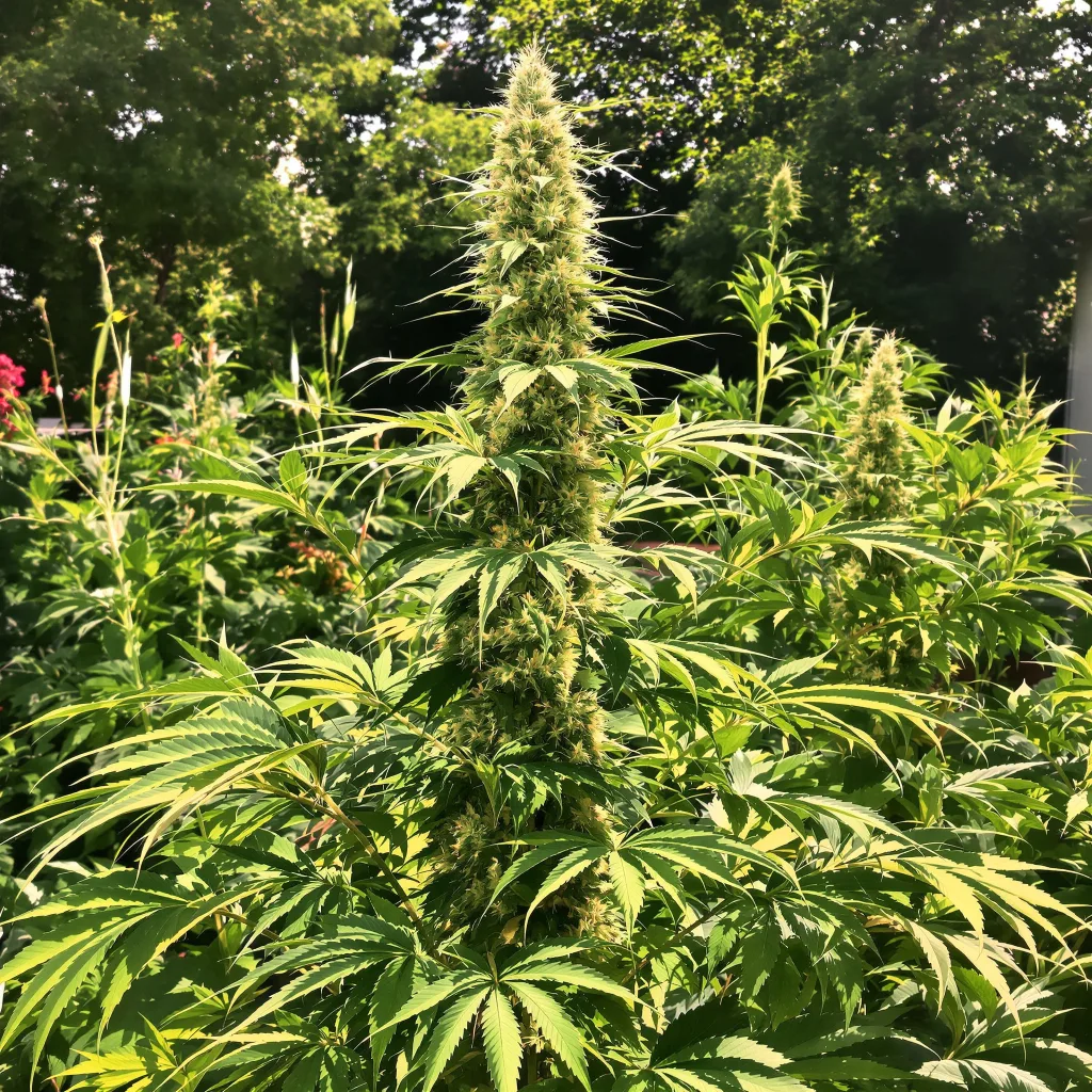 Painkiller XL 25% indica / 75% sativa — flor con tricomas visibles