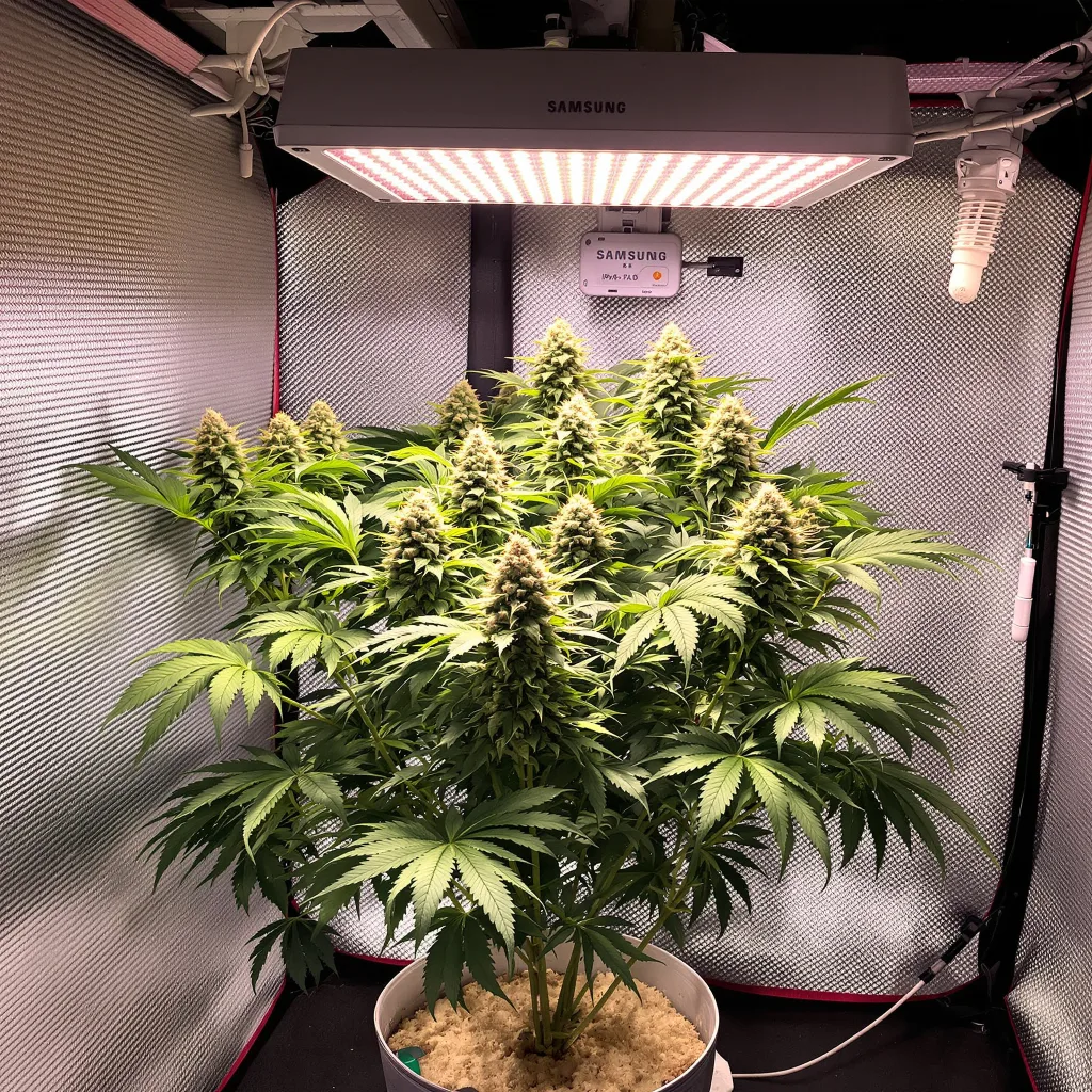 Planta de cannabis Pakistan Valley Kush en fase de floración — 90-130 cm feminizada
