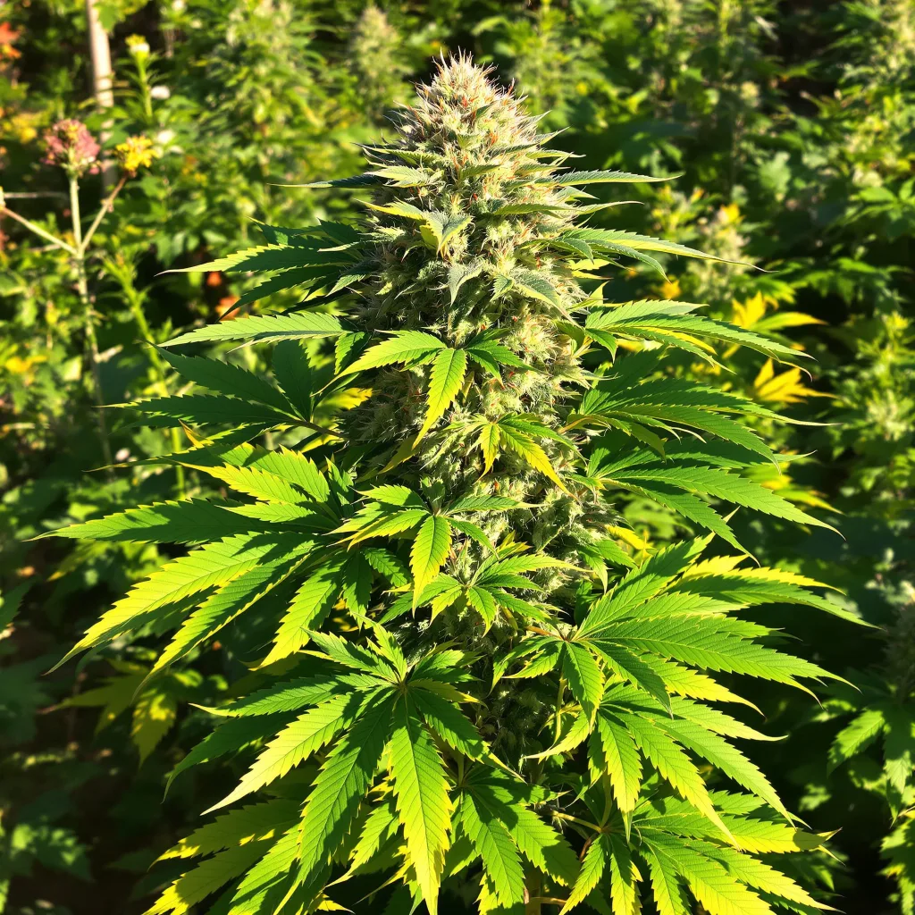 Pakistan Valley Kush 79% indica / 21% sativa — flor con tricomas visibles