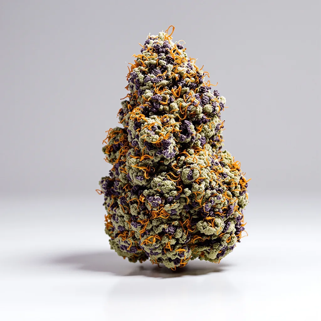 Pakistan Valley Kush 79% indica / 21% sativa — flor con tricomas visibles